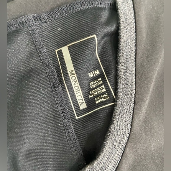 MONDETTA Black Heathered Grey High Low MIDI Dress Medium - Picture 5 of 8